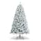 Costway 6ft. Unlit Snow Flocked Hinged Artificial Christmas Tree